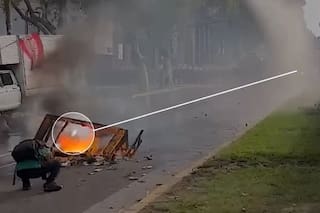 Las imágenes que contradicen el relato de Bullrich sobre el fotógrafo herido en la marcha