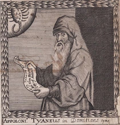A Apolonio de Tiana se lo conoce como el “Jesús pagano” (De: La orden de los Inspirati), 1659.