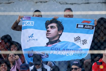 A Colapinto lo siguien numerosos simpatizantes en Interlagos, donde protagoniza "la carrera de casa" en la Fórmula 1, al menos hasta que algún día haya Gran Premio de Argentina...
