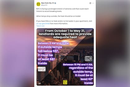 A cuánto debe permanecer la temperatura en el interior de casa en medio de la tormenta invernal