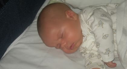 A Felipe lo operaron a los 17 meses de vida.