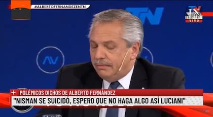 A. Fernández: "Nisman se suicidó, espero que no haga lo mismo Luciani"