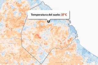 Entonces ni te asomes a estas esquinas porteñas, donde la temperatura es un infierno