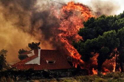 Incendios forestales en Grecia