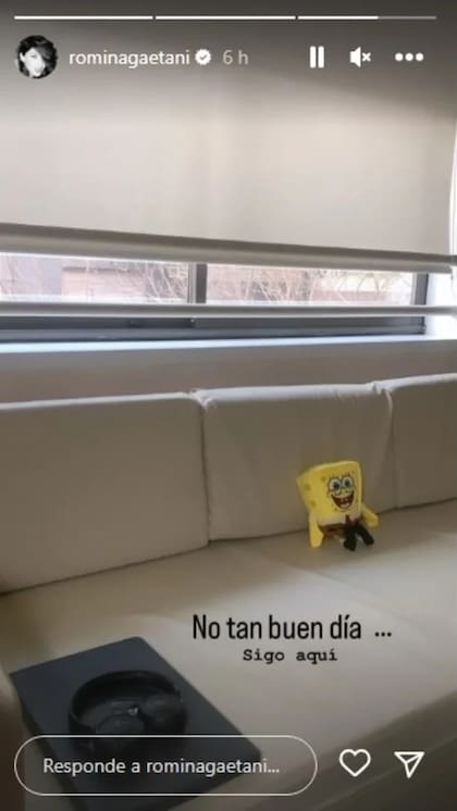 A inicios de esta semana Romina Gaetani manifestó su enojo por permanecer en la clínica sin una mejoría considerable