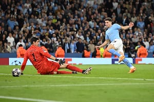 El video del gol de Julián Álvarez en el triunfo de Manchester City sobre Real Madrid en la Champions League
