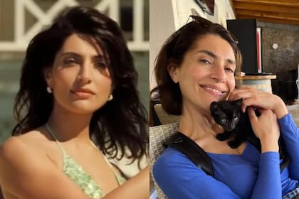 A la derecha la actriz en una escena de la película; ala izquierda en una foto reciente de su cuenta de Instagram