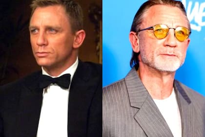 A la izquierda el actor en una escena de la película; a la derecha en el estreno del film Queer