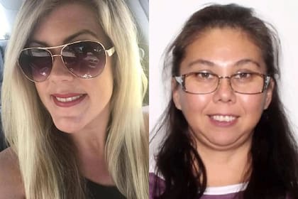 A la izquierda Kristine Melton y a la derecha Diane Ruiz, ambas víctimas de Wade Wilson