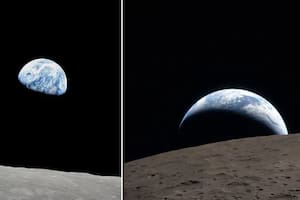 Lo que revela la comparación entre las icónicas fotos de nuestro planeta del Apolo 8 y de Artemis II