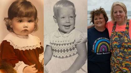 A la izquierda, Mary McLaughlin y a la derecha, Diane Ward. El antes y el después de una relación que nunca más volverá a romperse