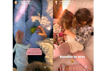 Amancio rodeado del amor de sus hermanas