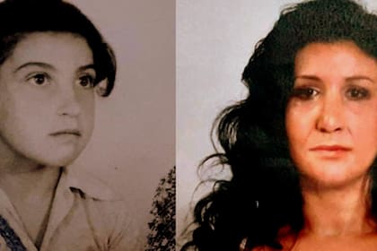 A la izquierda, una foto de Susana de niña; a la derecha, una proyección de cómo se vería en la actualidad