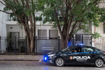 Un móvil policial como consigna después del ataque