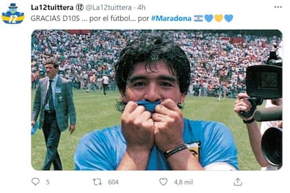 A las 16.09 de este martes mucha gente gritó el gol de Diego Armando Maradona a los ingleses, al cumplirse 35 años de ese partido
