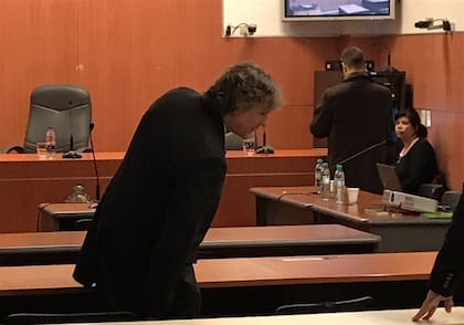 A lo largo de la audiencia se mostró relajado, al borde de la despreocupación