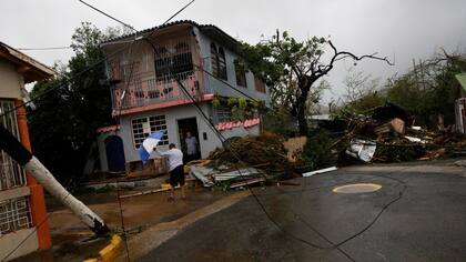 El barrio de Guayama, en Puerto Rico, donde María impactó con vientos de 250 km/h (categoría 4)