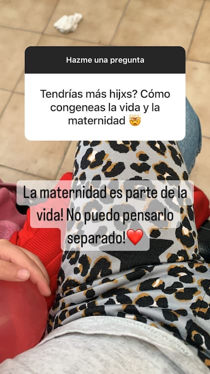A Martina Sánchez Acosta le consultaron sobre su maternidad. Foto/Instagram: @teodeliinesias