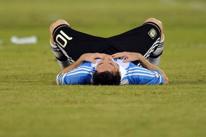 A Messi se lo vio agotado en varios tramos del juego