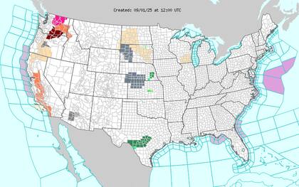 A partir del martes, una intensa ola de calor afectará a estados como Washington e Idaho, con temperaturas que podrían superar los 37°C - 40°C (100°F - 104°F)