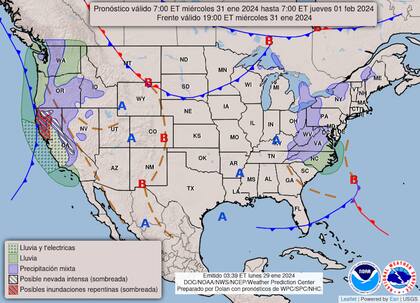 A partir del miércoles, los efectos del frente frío sobre Florida podrían difuminarse