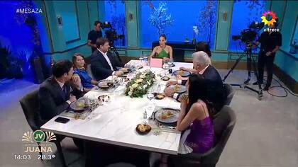 A pesar de que a Ignacio Otero le dieron el plato junto al resto de los invitados, respetó su estricta dieta