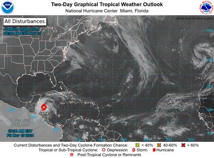 A pesar de que aún no afecta a Estados Unidos, la tormenta tropical Sara avanza en centroamérica