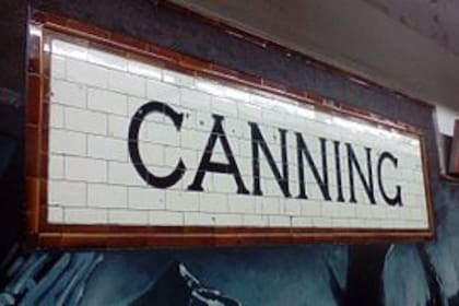 A pesar del cambio de nombre, se mantiene el recuerdo de Canning en la estación Malabia
