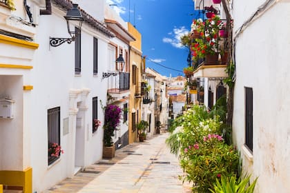 Una pintoresca callecita de Málaga
