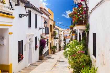 Una pintoresca callecita de Málaga