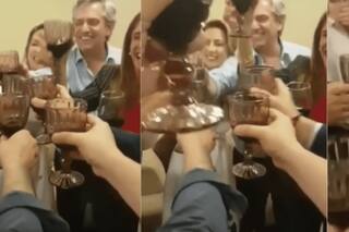 No, no es actual ni de 2020 el video de Fernández brindando con Tolosa Paz