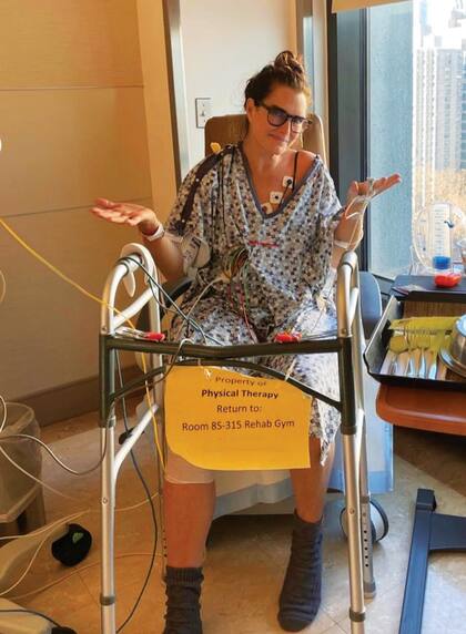 A principios de año,
la actriz se rompió
el fémur en un
accidente que sufrió
en un gimnasio de
Nueva York