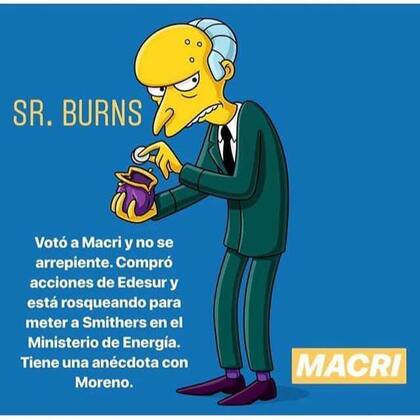 ¿A qué candidatos argentinos votarían los personajes de Los Simpsons?