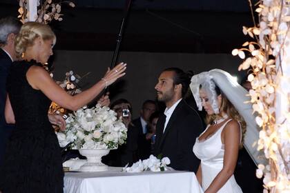 A todo lujo, Karina y Leonardo celebraron su unión en 2011.