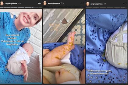 A través de Instagram, la China Suárez mostró un pequeño accidente que tuvo con Amancio