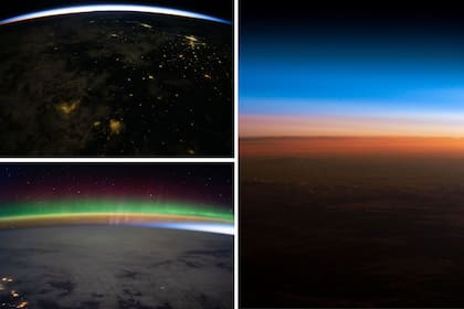 A través de la cuenta oficial de NASA en la red social X, se difundieron fotografías que muestran la luz del sol emergiendo sobre la curvatura terrestre (Foto: NASA)