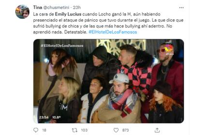 A través de las redes sociales, los usuarios acusaron a Emily Lucius de hacerle bullying a Locho (Foto: Twitter @chusmetini)