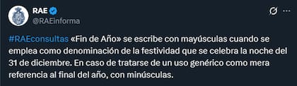 A través de su cuenta de X, la RAE aclaró cómo se escribe esta expresión