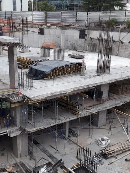 A través de un contacto en la construcción, Roberto consiguió un empleo estable como sereno en una obra de Puerto Madero