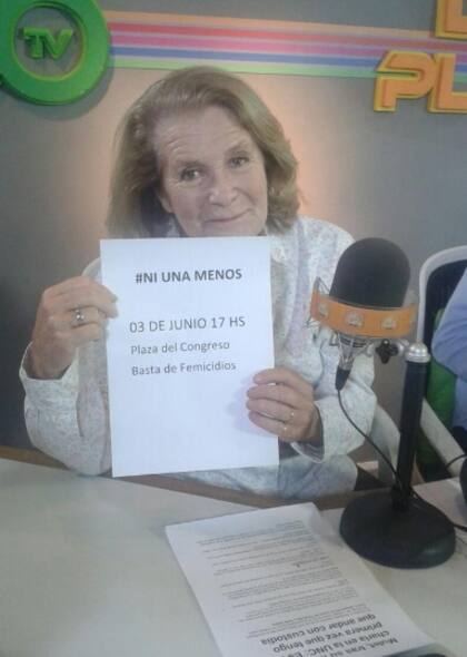 A travs de una foto que se difundi por las redes sociales, Mnica Cahen D''Anvers mostr su apoyo