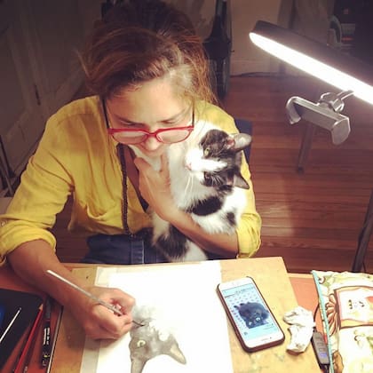 A upa de la mamá humana.