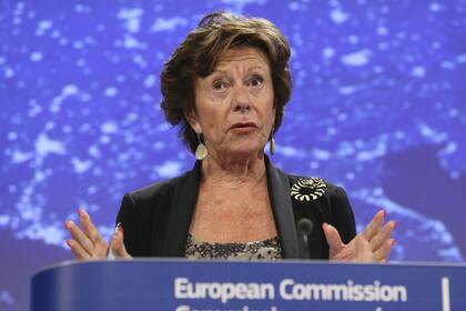 a vicepresidenta de la CE y responsable de la Agenda Digital de la Unión Europea, Neelie Kroes