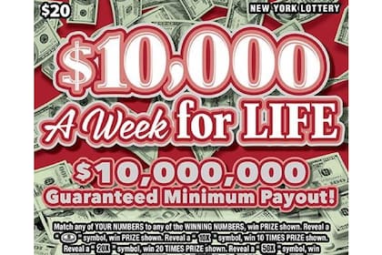 A Week for Life, un raspadito de la lotería de Nueva York