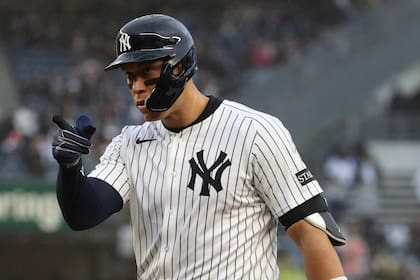 Aaron Judge de los Yankees de Nueva York es estrella y capitán de su equipo (Archivo-AP Foto/Pamela Smith)