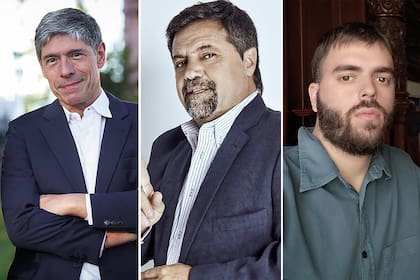 Abal Medina, Caruso Lombardi y Luca Bonfante