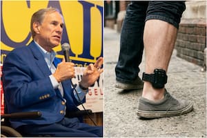 El gobernador de Texas pide pena de cárcel para quien remueva su tobillera electrónica