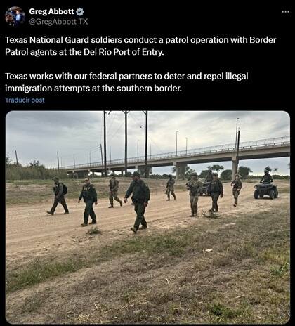 Abbott ha utilizado sus redes sociales para dar a conocer la estrategia para asegurar la frontera