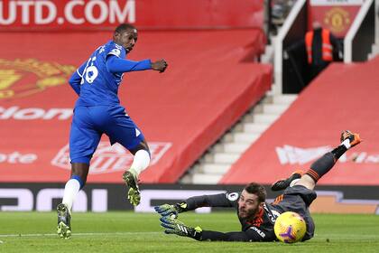 Abdoulaye Doucoure y el primer gol de Everton, pese al esfuerzo de De Gea