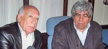 Abel Beiroz, junto a Hugo Moyano
