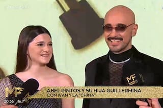 Abel Pintos llegó a los Martín Fierro con su hija y nadie puede creer cuánto creció